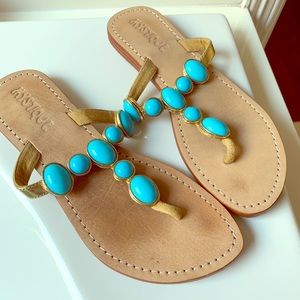 Mystique turquoise Sandals
